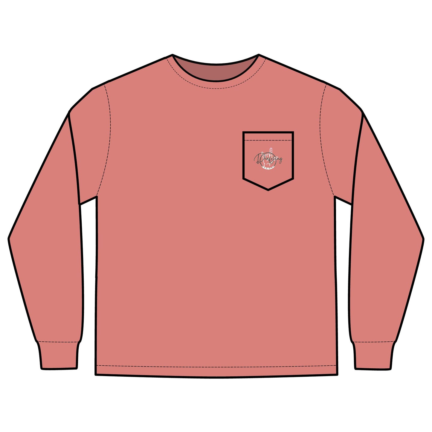 Deafying Designs Unisex Long Sleeve with Pocket
