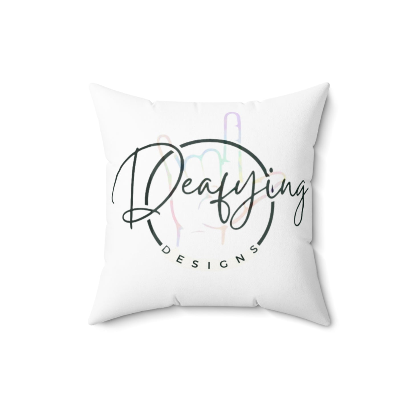 Deafying Designs Square Pillow