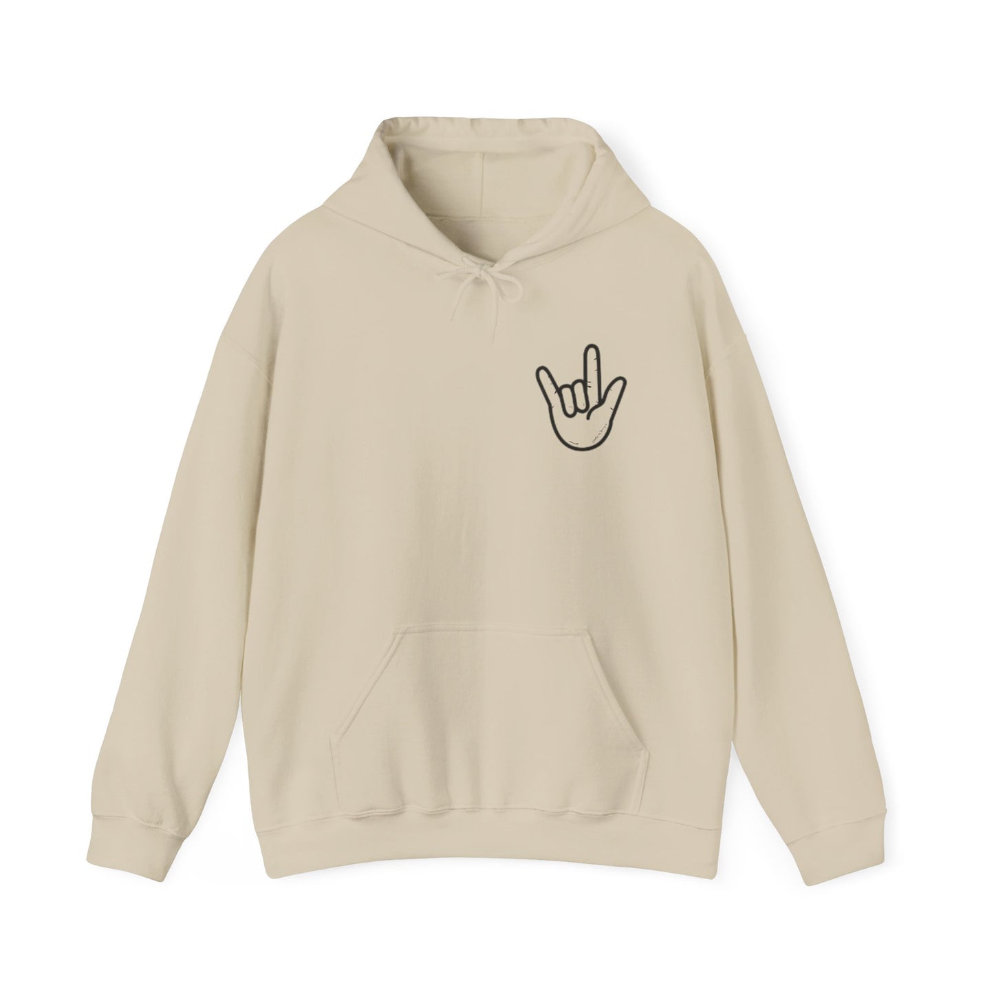 ILY Unisex Hooded Sweatshirt Front/Back