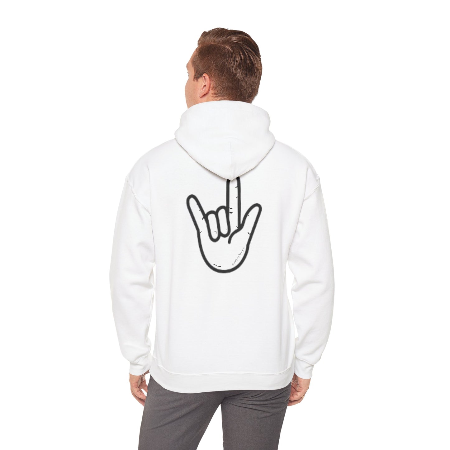 ILY Unisex Hooded Sweatshirt Front/Back