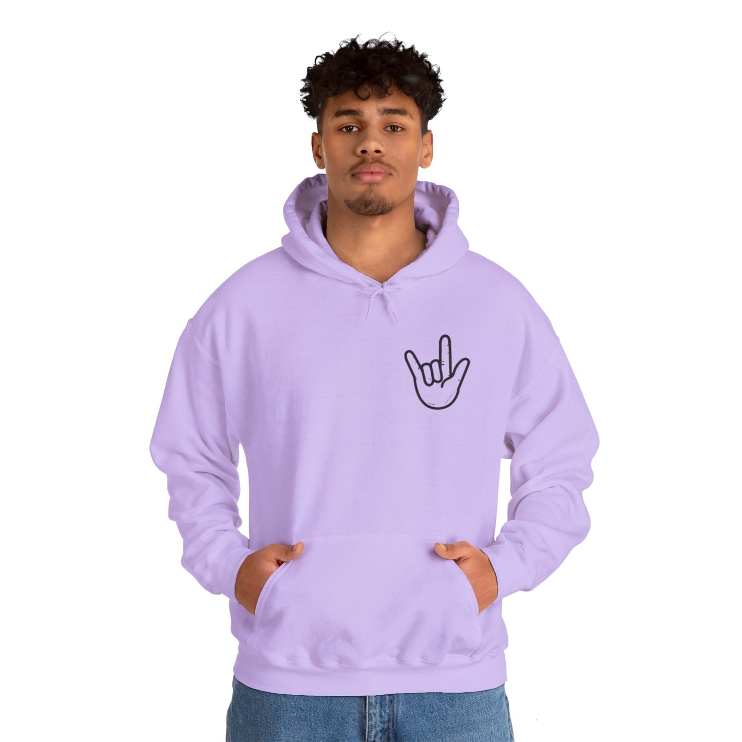 ILY Unisex Hooded Sweatshirt Front/Back