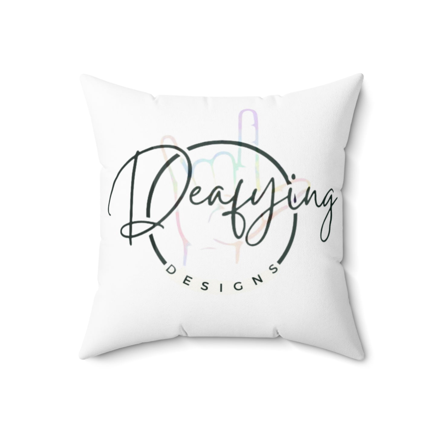 Deafying Designs Square Pillow