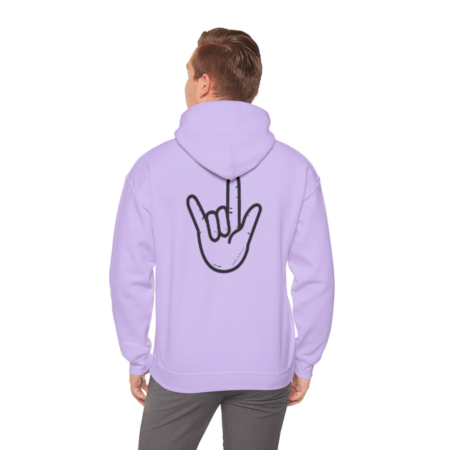 ILY Unisex Hooded Sweatshirt Front/Back