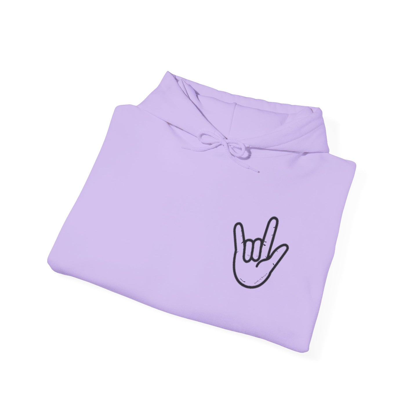 ILY Unisex Hooded Sweatshirt Front/Back