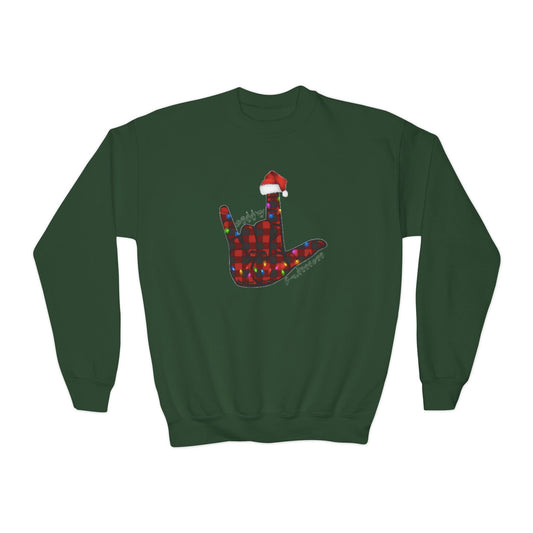 Merry Christmas ILY Unisex Youth Crewneck